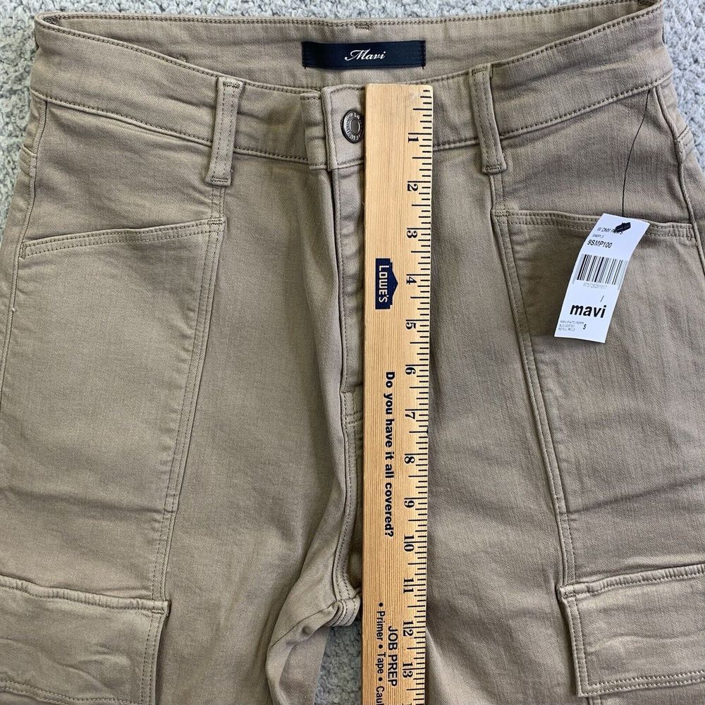 Mavi Cargo Pants Womens 27/27 Beige Khaki Sahara High Rise Stretch NWT - Picture 9 of 13